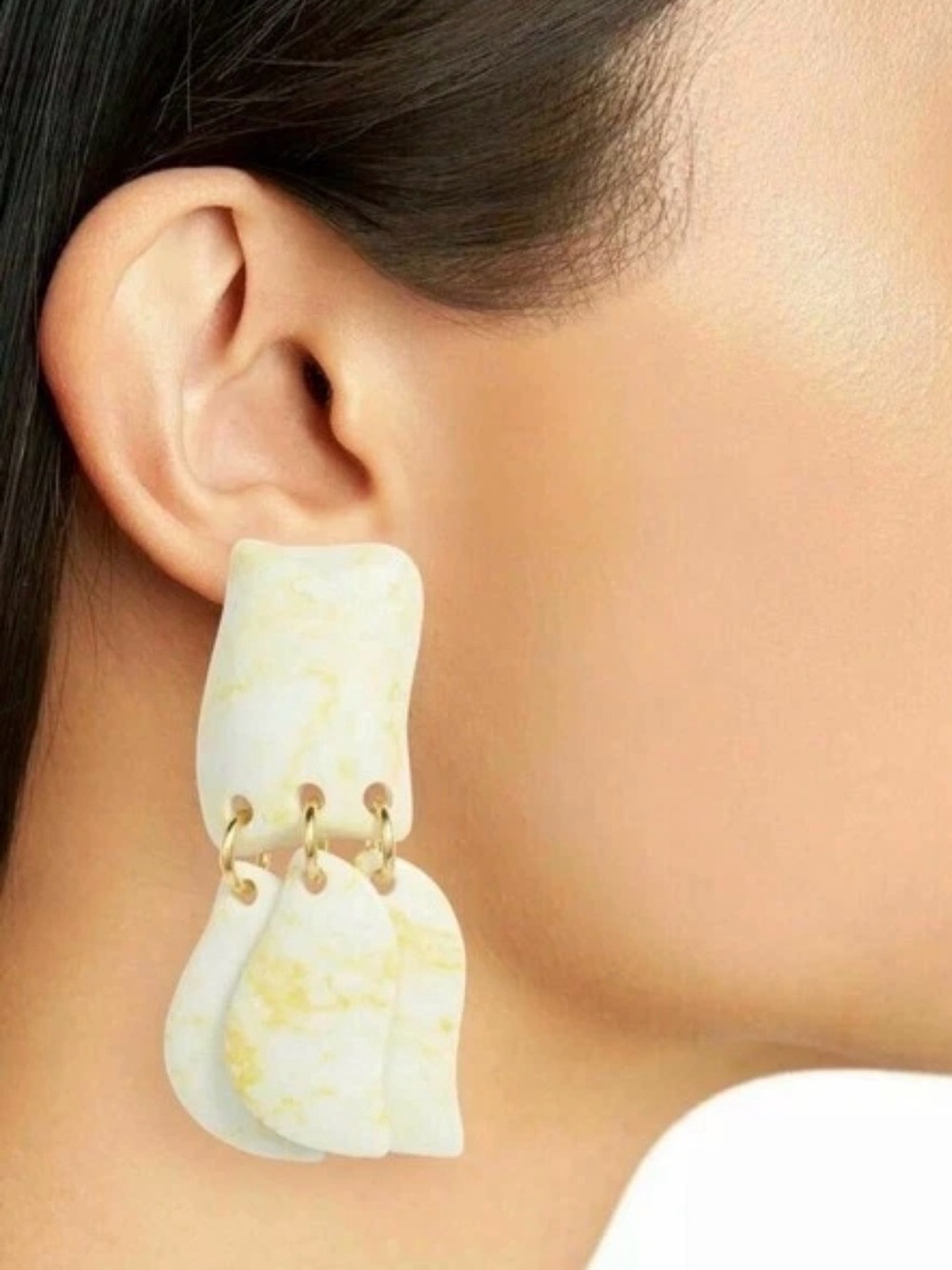 Lele Sadoughi Garden Iris Earrings Clip Ons